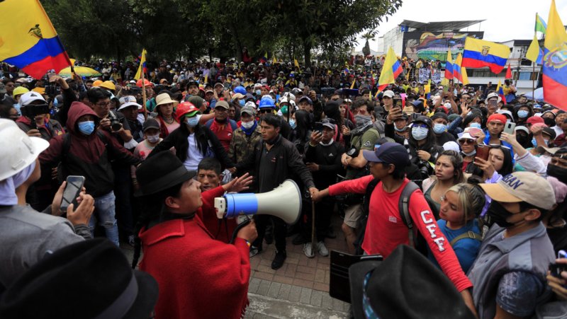 protestas en Ecuador
