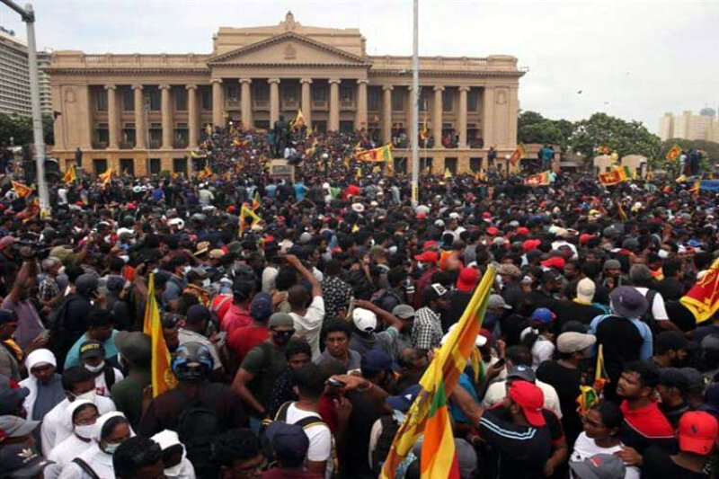 movilización popular en Sri Lanka