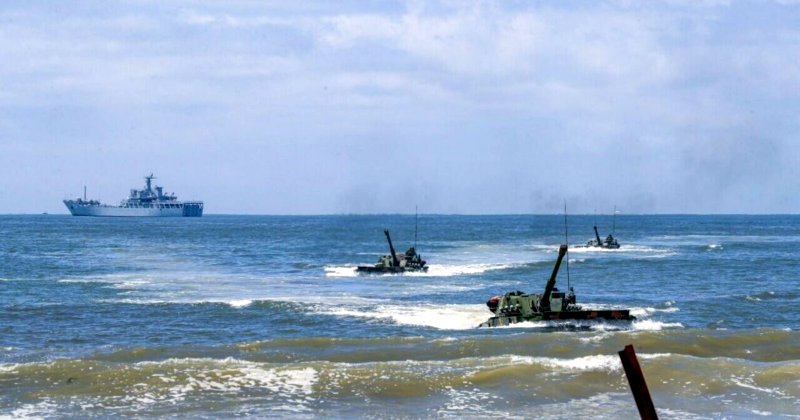 ejercicios militares de China en el Mar Meridional