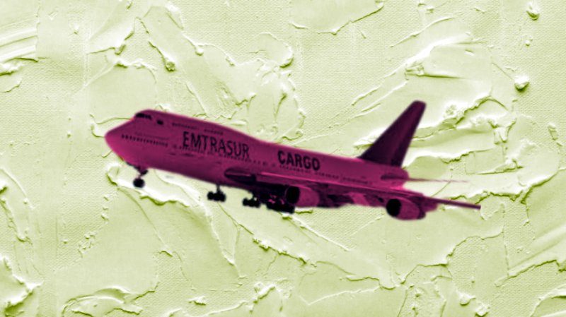 avión 747 de la empresa Emtrasur