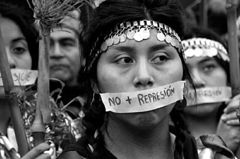 mujer mapuche en resistencia