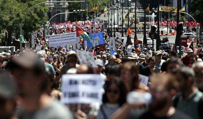 Movilización contra la OTAN en Madrid